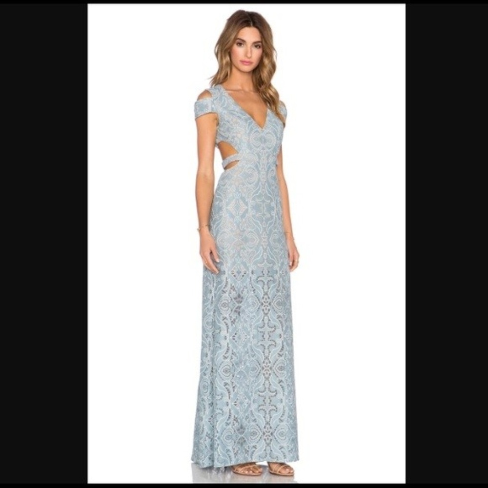 BCBG Ava Cut Out Gown Size 8
